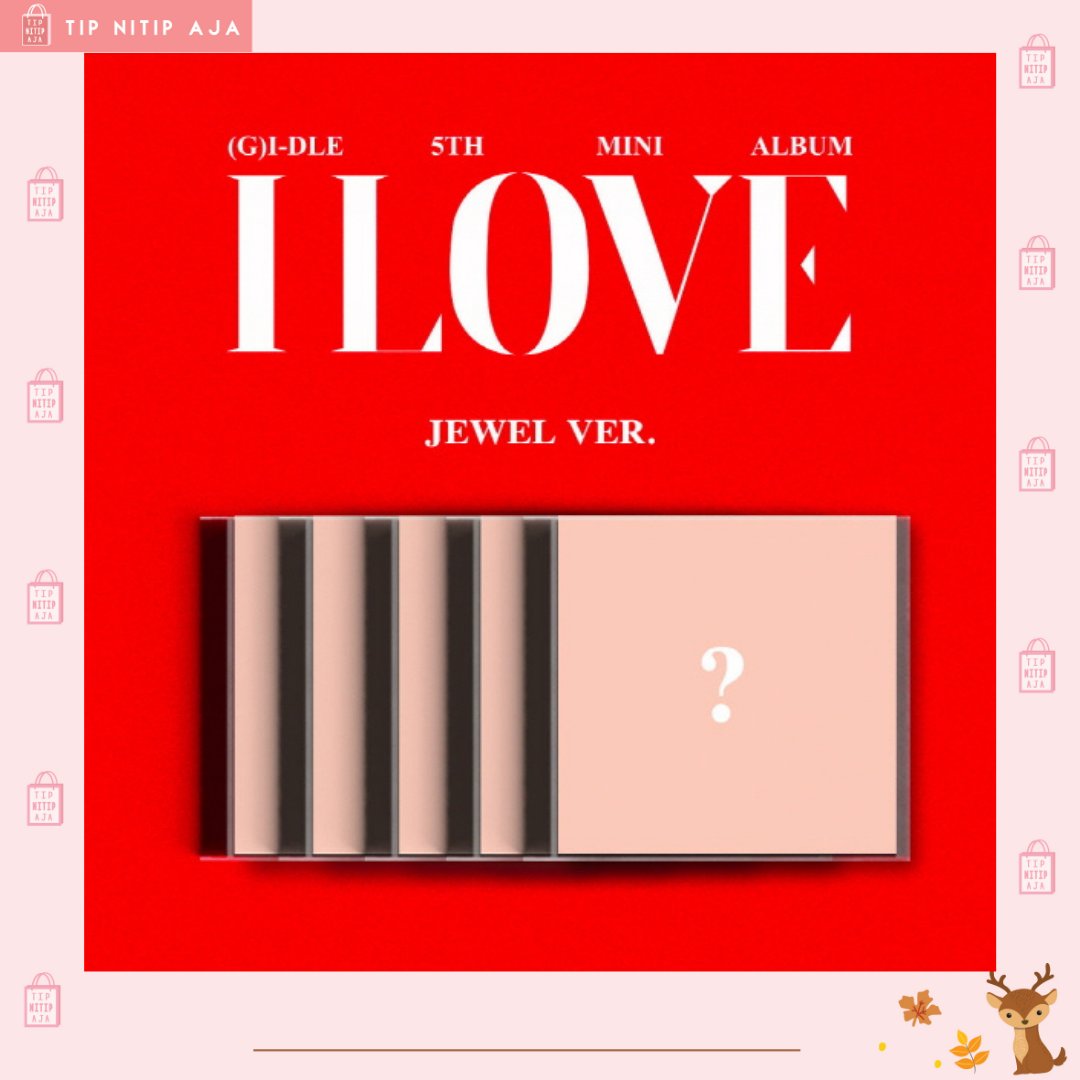 TipNitipAja's tweet photo. Open PO (G)I-DLE - 5th Mini Album [I love] (JEWEL VER)
💕 Random Ver

Dp : Rp 100.000 / Album
Harga : Rp 215.000

✅EMS &amp; TAX
✅WEB ORDER
✅BISA CICILAN
✅PACKING
✅WEB KTOWN

Release 17 OKTOBER 2022 https://t.co/xMavhwMTMb