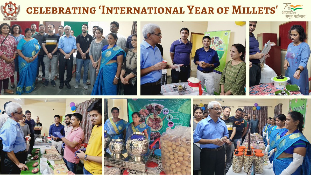 nitrourkela's tweet photo. Celebrating #InternationalYearOfMillet 2023, Food Process Engineering Department organized a #millets-based recipe competition entitled ‘Traditional recipe from Millets’. Prof. K. Umamaheshwar Rao (Director, NITR) inaugurated the event.
#iyom2023 #milletsrecipes #nitrourkela https://t.co/ubdLB0FNT4