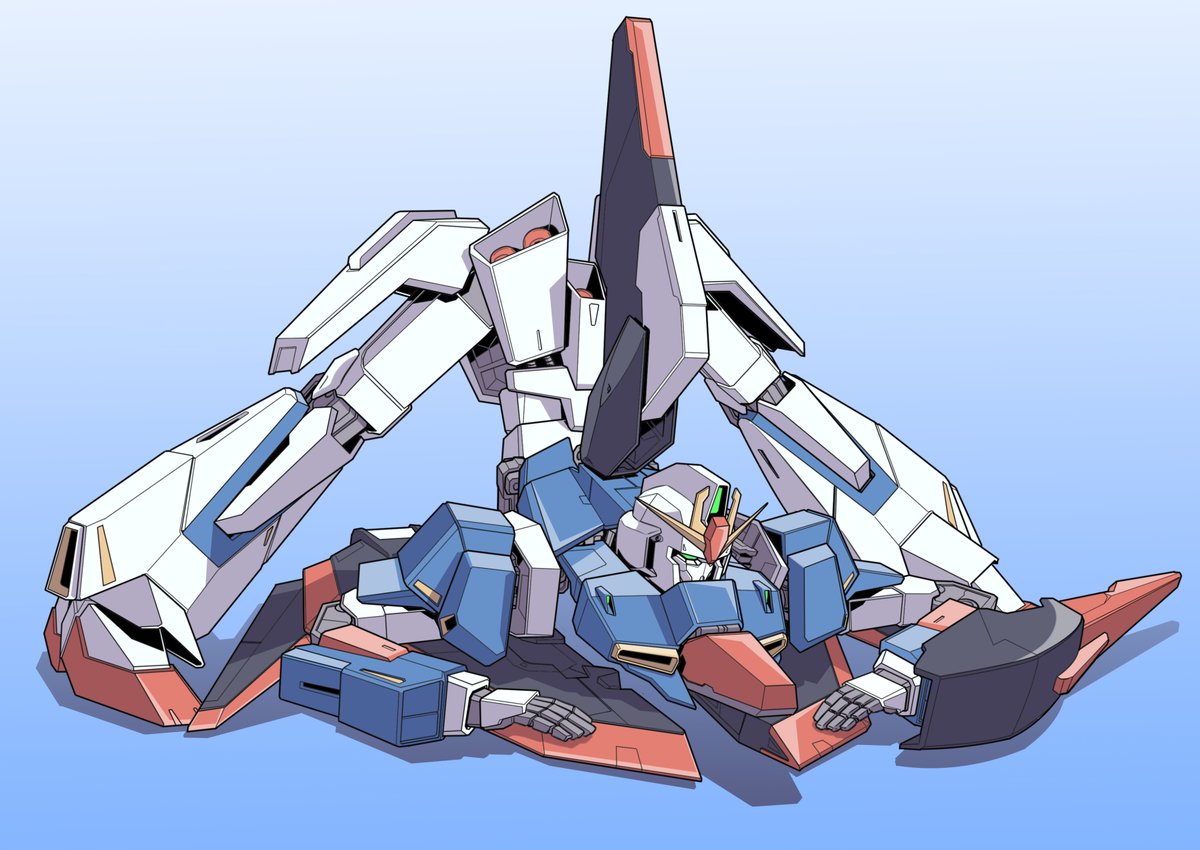 「なんかトレンドにガンダムがあったのでガンダム系イラスト再掲(最近忙しくて再掲ばか」|カネコナオヤ TS学園の日常&スーパー恋愛タイム！連載中のイラスト
