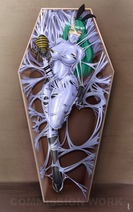 【ふたなり注意】【依頼絵|Commission work】

ホシグマ蜘蛛糸拘束
Hoshiguma (Arknights) trapped and teased by a spider 