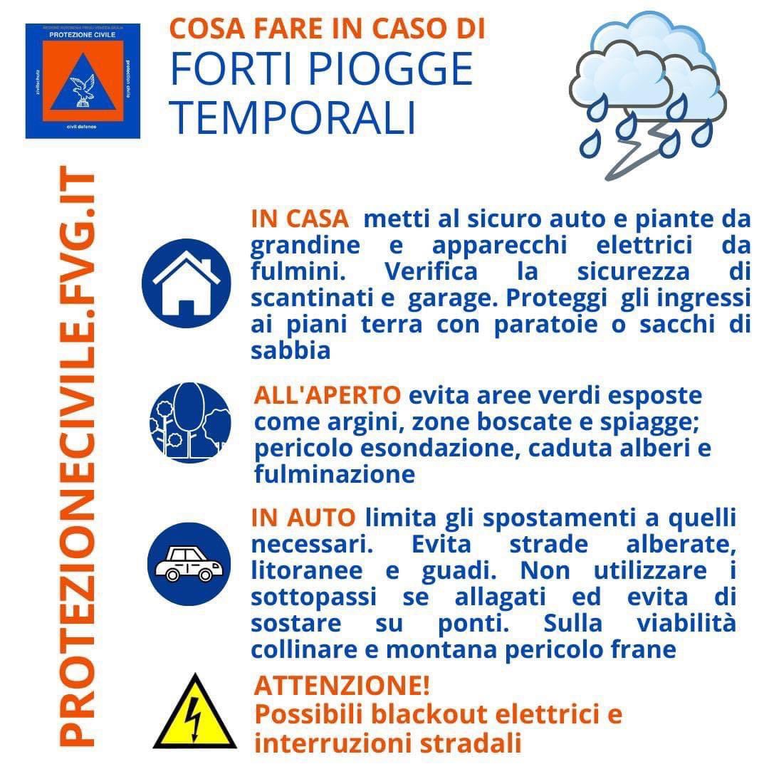 ProtCivMuggia's tweet photo. ALLERTA REGIONALE: DALLE 00 ALLE 24 DEL 25/09 ALLERTA GIALLA SU FVG-C E FVG-D PER PIOGGE INTENSE, LOC. MOLTO INTENSE, TEMPORALI E MAREGGIATE https://t.co/uP3DLqPFuY