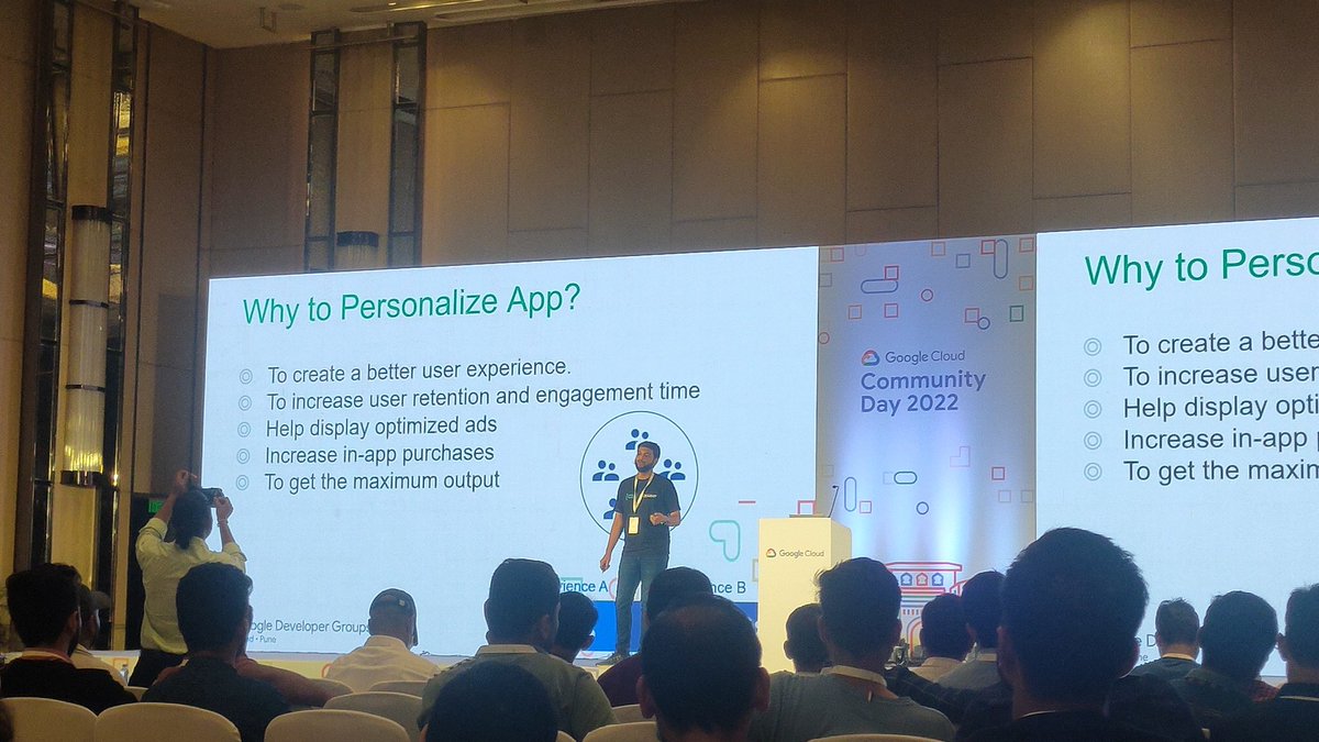 ManavUdaykumar's tweet photo. Remote Config for App Personalisation with @shreebhagwat94 

Excited 🤩🤩

#CCDPune
#CCDPune2022
#gdgcloudpune
#googlecloud https://t.co/YJxAd8v7W5