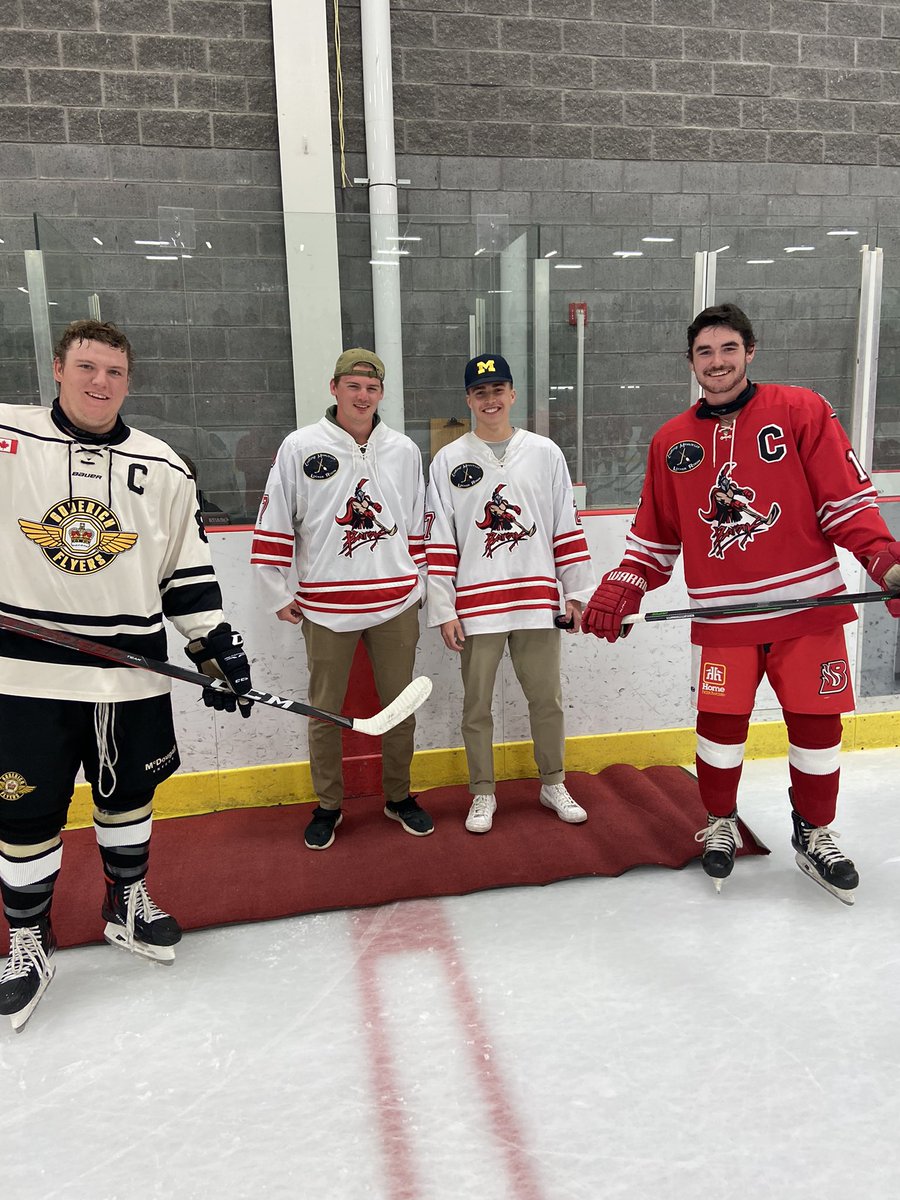 HanoverBarons's tweet photo. Had a few familiar faces in the building last night! #Wally #Verbeek (unable to make it) Torrie & Sealey. But thank you for everything and we wish you guys the best! #Overagers #HomeOpener πΈ @mmeyers19 https://t.co/3ZD6mD2zPf