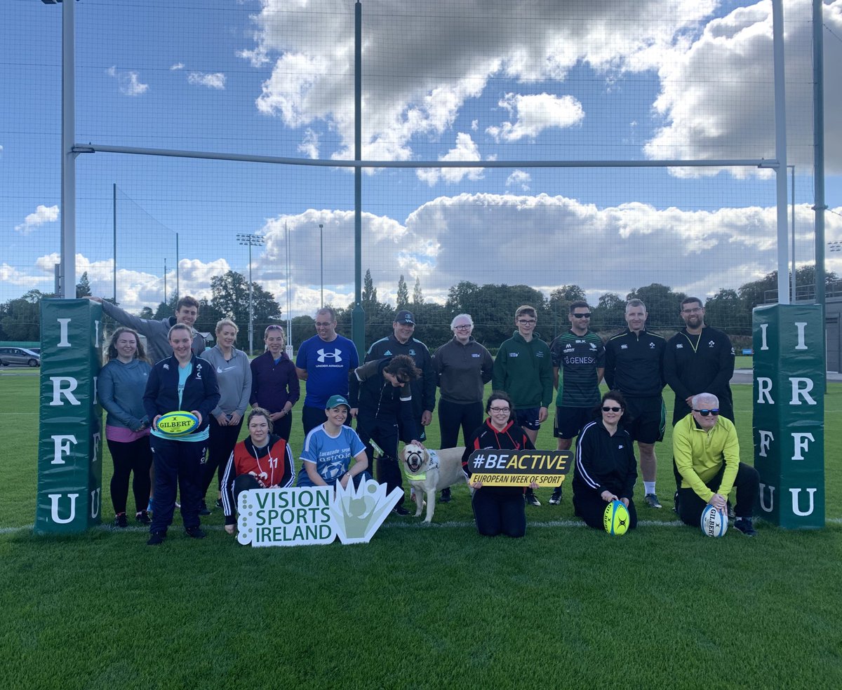 visionsportsirl's tweet photo. Fantastic morning out at @sportireland campus for our VI Rugby training as a part of #ewos22. Fancy giving VI Rugby a go? Drop us a mail for more info. ๐ @NCBI_sightloss @IrishRugby #BeActive https://t.co/p1bcgUv634