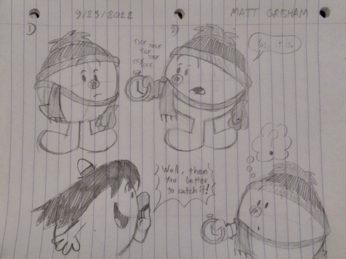 MatthewJGrisha1's tweet photo. Mr. Chilly is being pranked by Mr. Mischief doing a variation of "Is your refrigerator running?" with a watch.
Mr. Mischief design belongs to @MrNormalDraws .
#mrmenandlittlemiss #mrmenlittlemiss #oc #watch #mrmischief #mrchilly #fancomic https://t.co/cHDAHik7Gr