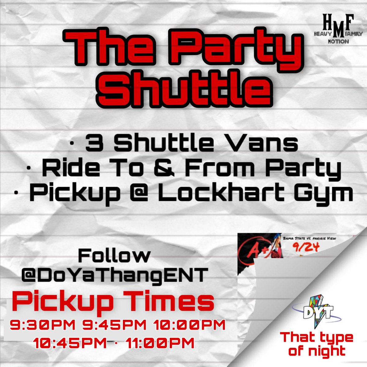 DoYaThangENT's tweet photo. 🚨Tonight🚨

A DYT Original Movie‼️

“Drunk Warehouse 2”🍻😵‍💫⚡️

🤯Free Rugrat Juice
🤯Free Chicken Plates
🤯Free Transportation
🤯Upstairs/Downstairs/Gated Outside
🎬1NightOnly
🎬DJ @trethedj x DoYaThang😈⚡️

#bamastate #myaum #myasu #troyu #skegee $10 Til Blowed🔥Greek Night https://t.co/nMYHSKIVGZ