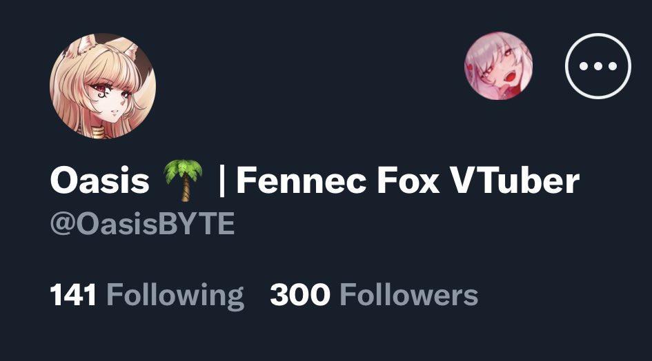 Oasis 🌴 Fennec Fox VTuber on Twitter "WE AT 300 FUK YEAHHH! THANK