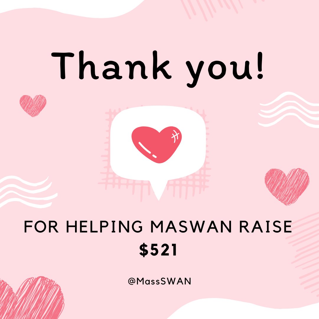 MassSWAN's tweet photo. Thank you to everyone who donated to @MassSWAN's #sexworkerprideday fundraiser! With your help, we raised $521 that will go toward funding outreach supplies for sex workers living/working in Massachusetts ❤️ https://t.co/BuF4kvZOMa
