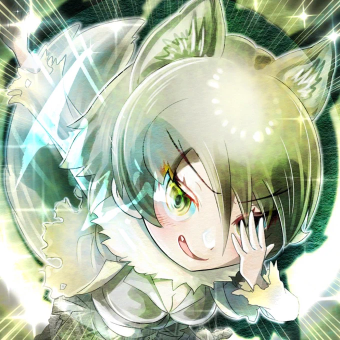 けものオエカキ#けものフレンズ#エゾオオカミ 