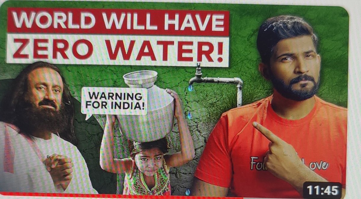 viratchirania's tweet image. A third world war, if at all, might be over WATER! 

Brilliant video by @abhiandniyu
Thanks for raising awareness about this! 

@ArtofLiving under the leadership of @SriSri has been actively working towards a solution!

youtube.com/watch?v=RW38Ot…