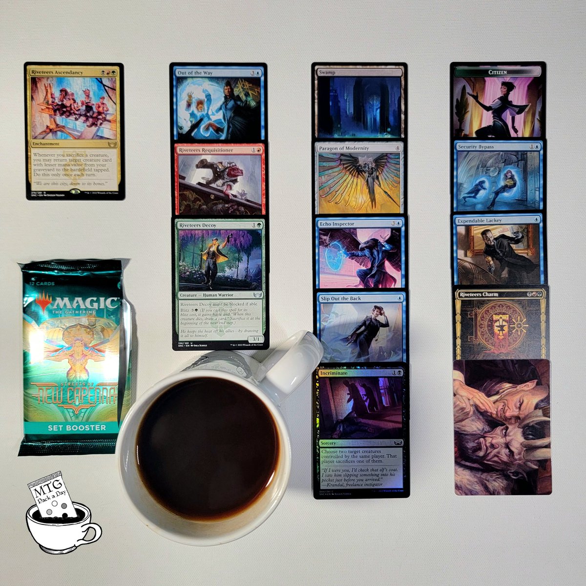 mtg_pack_a_day's tweet photo. Day 631 ... Streets of New Capenna Set Booster
.
$6123.60 raised for mutual aid and charity since January 2021.
Purchase a card or become a patron to support this project.
Info in bio.
.
#mtg #mtgcommunity #streetsofnewcapenna #riveteersascendancy #tcg #collectibles #cardgames https://t.co/SBHySqSS8v