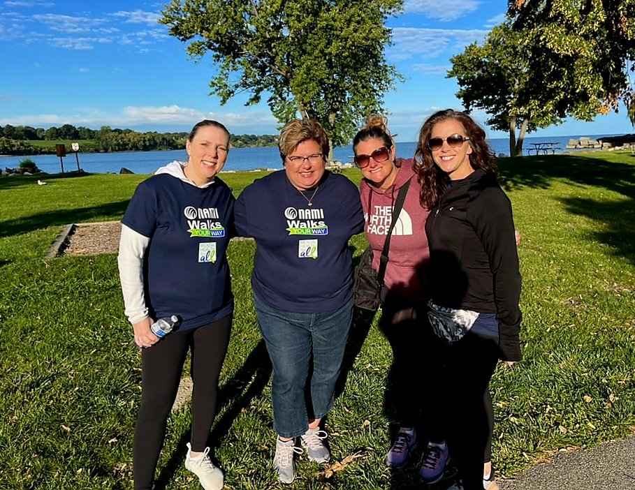 JindaParkowski's tweet photo. Great morning to walk for suicide prevention and to end the stigma!
#NAMIWalks #together4MH https://t.co/X9qGM51iJx