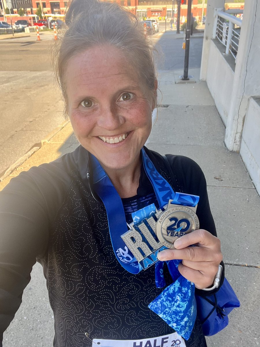 KMart0720's tweet photo. Akron Race Series 2022…success! Now time for the Haunted Half in a few weeks! https://t.co/A4pFULRvcZ