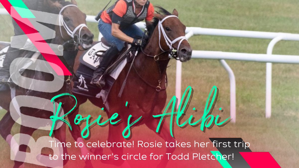 MyRacehorse's tweet image. She's a winner! 🌹

Rosie's Alibi breaks her maiden at Parx for HOF trainer @PletcherRacing, jockey @iradortiz, and her #MyRacehorse owners. Congratulations to the connections on a thrilling win!