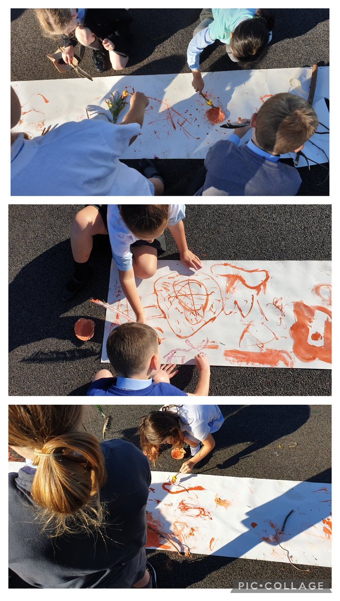 WainwrightMiss's tweet image. #Year3 @StPaulsHyde loved our work with @AardvarkPink on Friday morning. We foraged for items to make our own natural paintbrushes then used these to create cave painting style pictures 👨‍🎨🎨🖼 created lots of discussion about the ingenuity of early man 🙌
