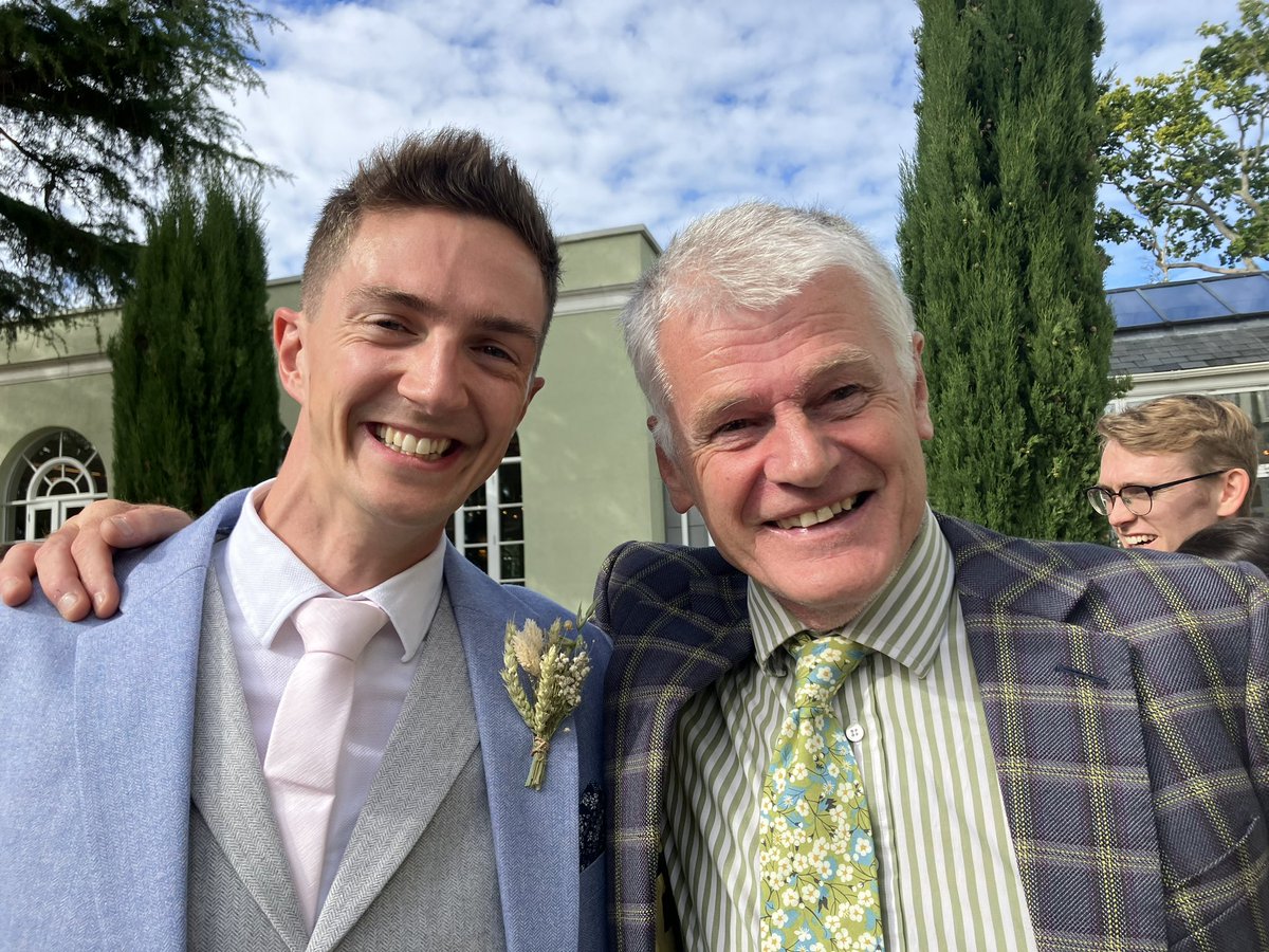 At a Devon wedding. It transpires I delivered one of the groomsmen, Sam! His mother recognised me in the church. I didn’t tell her if I recognised her…..