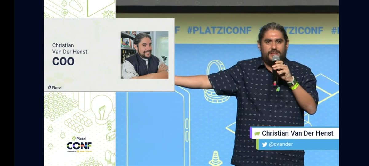 _JONATAN008's tweet photo. 🌐si llego #criptocositas, @cvander en #PlatziConf https://t.co/9yEACSnZsV