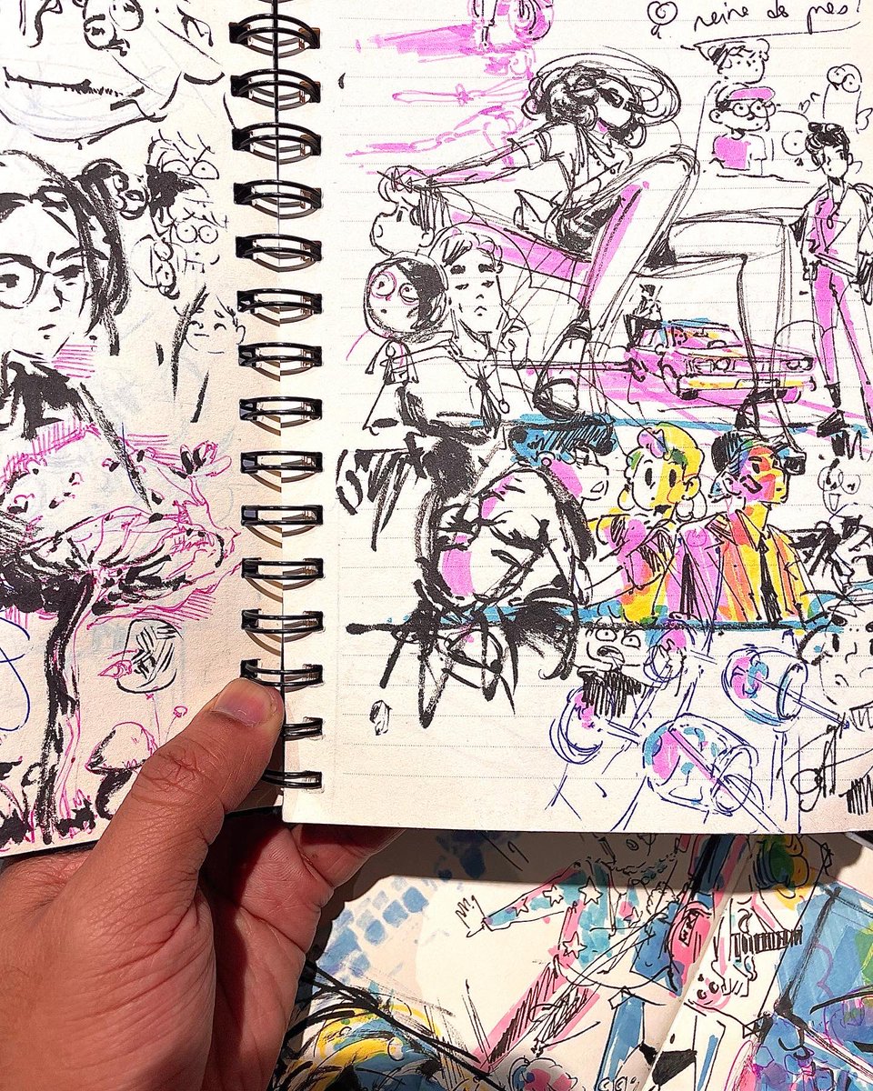 Something not in 3D this time… I realize that making random sketches in my messy notebook is actually more relaxing than drawing clean stuff 😅