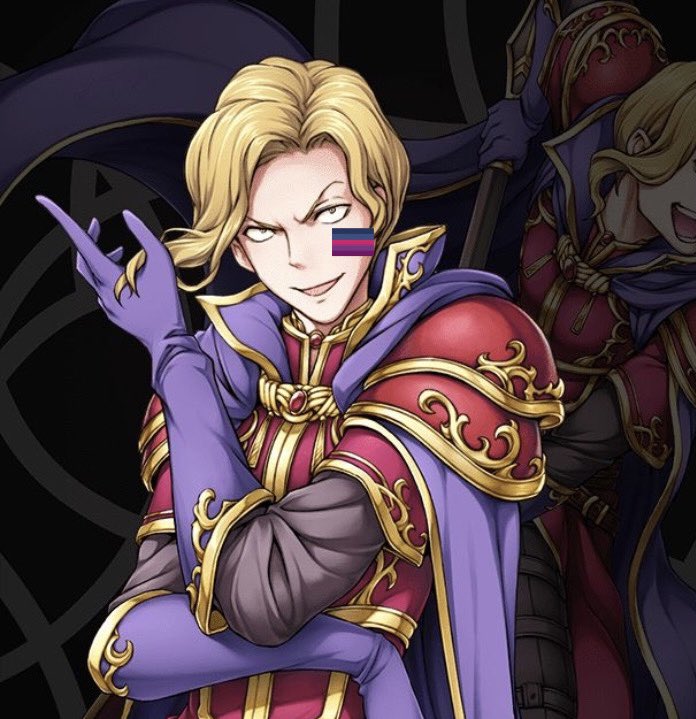 evilbiotd's tweet photo. Today’s second evil bisexual of the day is Narcian from fire emlem binding blade (headcanon) // Media CW: possible age gap..? -🍪 https://t.co/eENZdwxMkM