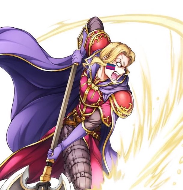evilbiotd's tweet photo. Today’s second evil bisexual of the day is Narcian from fire emlem binding blade (headcanon) // Media CW: possible age gap..? -🍪 https://t.co/eENZdwxMkM