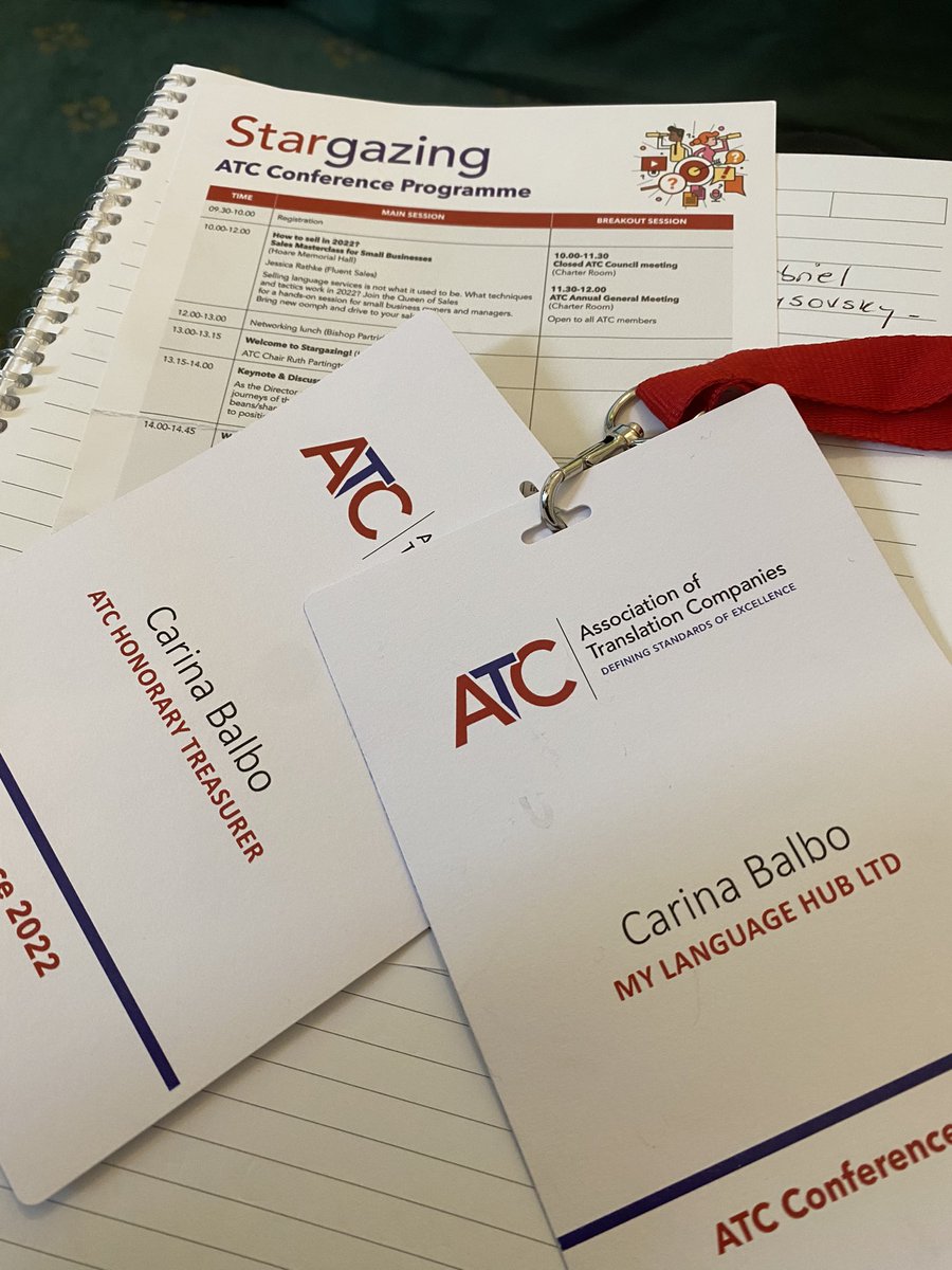 mylanguagehub's tweet photo. #Stargazing was amazing.
@uk_atc #conf22 was insightful. Topics discussed: #sales, #tech, #mergersandacquisitions, the #translation industry in 5 years’ time…
It all culminated in a fabulous Awards Gala Dinner. Congratulations to all the winners! 🎉 https://t.co/9yhY2KyOwc
