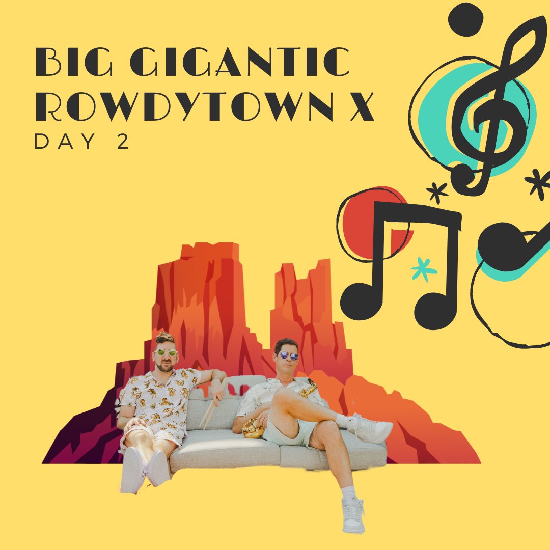 PartyGuruUS's tweet photo. The Party doesn't stop &amp; @BigGigantic is ready to keep the music going! Head to Red Rocks for Day 2 of Rowdytown X! This show is sold out so we hope you grabbed your tickets. See you all tonight!!!

#RedRocks #BigGigantic #RowdytownX #BigGiganticRedRocks https://t.co/PKPm0LHc8z