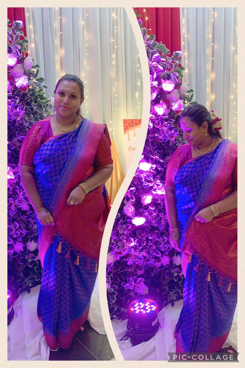 LAMYA1706's tweet photo. Always favourite 💙💜 #saree https://t.co/iN6ll8ctbB