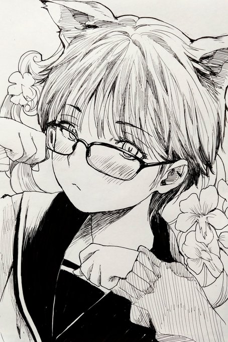 #3連休はフォロワーさんが増える
おまえら、メガネっ娘を描くなら"レンズの屈折"を頼みましたよ 