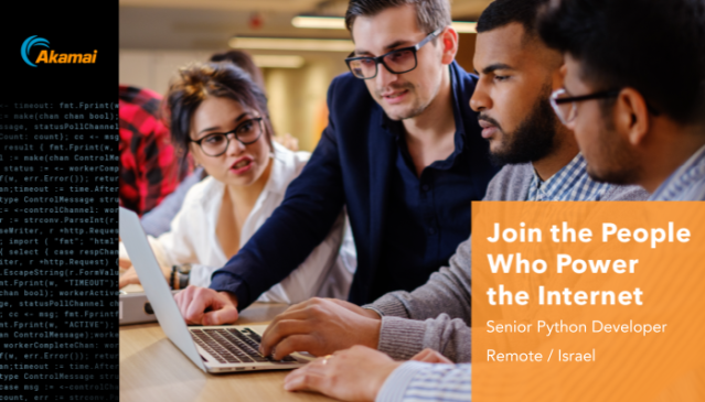 zerosport7's tweet photo. Akamai is seeking a Senior Python Developer in Israel/Remote. Apply here. #careers #applyhere #AkamaiJobs @Akamai @akamaicareers https://t.co/qYBw9p5Tx5 https://t.co/5fQvCd0K1W