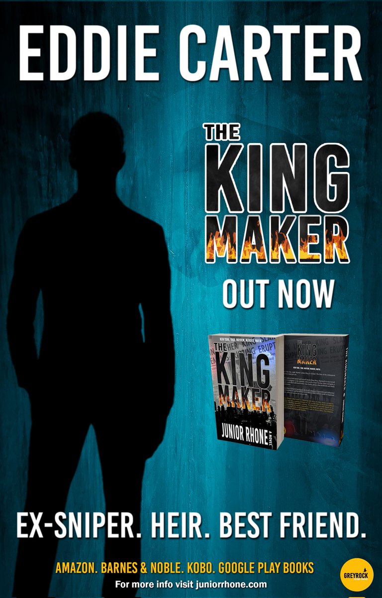 juniorrhone's tweet photo. The Kingmaker - A Debut Novel. Meet the characters. Nate Watson. Nicky Costa. Eddie Carter. Big giveaway coming soon to celebrate the Book Trailer release. Thank you for the support.
#WritingCommunity #authorscommunity #amreading #crime https://t.co/vLwFKdkOhK