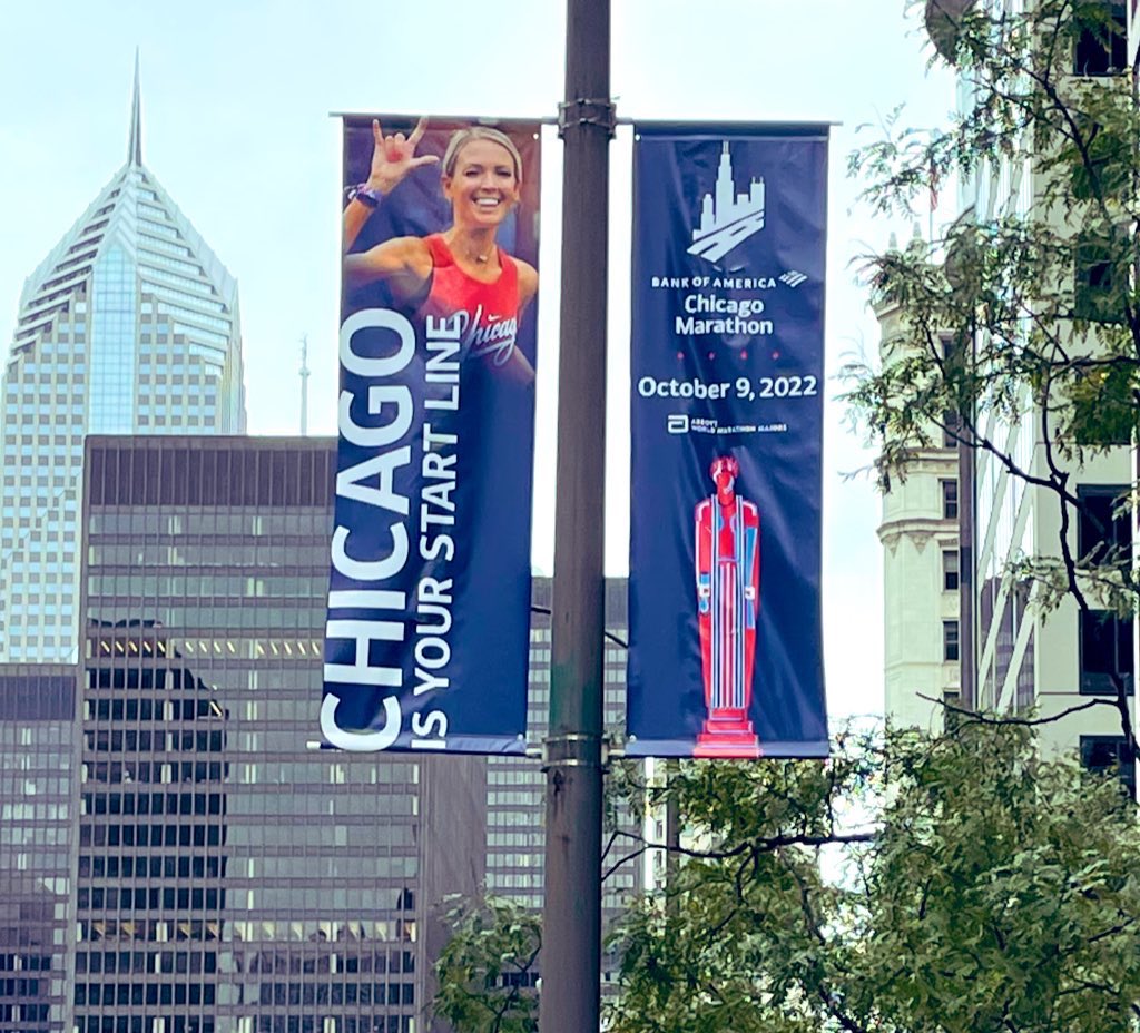 Banners are up and it’s just over 2 weeks till I run the Chicago marathon! Please join me in supporting Lurie Children’s Hospital and consider donating to my fundraiser: give.luriechildrens.org/site/TR/Events… This runs for the kids! Thanks to everyone who’s donated!