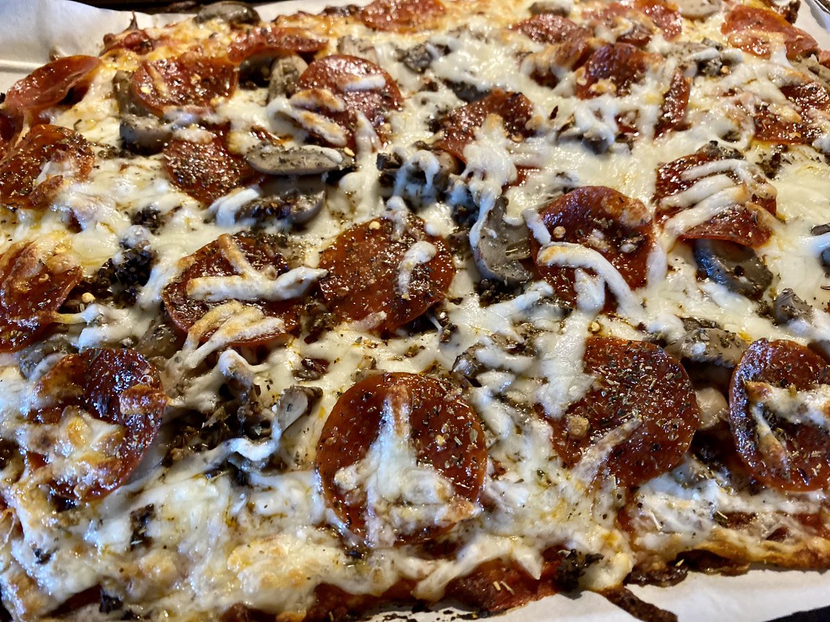 michaelgass's tweet image. I’m making a Keto friendly, cheese crust pepperoni and mushroom pizza, for College Game Day. 

#ketostrong #ketotips #ketorecipe