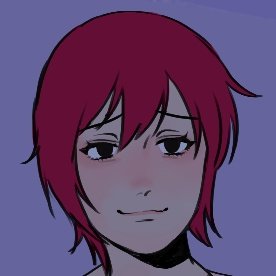 solo 1girl short hair red hair simple background looking at viewer smile  illustration images