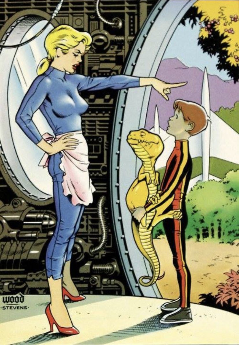 Jason_Jorjani's tweet photo. “But, mommy, I wanna keep him!” “Put the baby Dinosaur back in the time he belongs, son. It’s 2048 in the place where we came from, and we have to head home now.” #ProjectChronos https://t.co/Jc7DYjjP0E