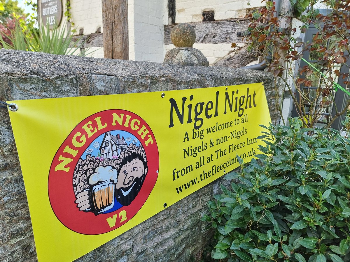 Nigel Night V2 is on now! Fun, comedy, Bretforton's own "The lockdown layabouts" and.... Lots of people called "Nigel"...