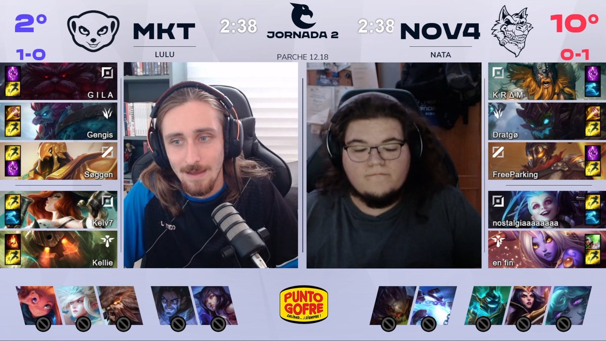 Estas son las composiciones para la segunda partida del día, entre <a href="/MightyMeerkats/">Mighty Meerkats</a> y <a href="/NOV4G4MING/">NOV4 QUABU</a>, ¿conseguirán los suricatos su segunda victoria o serán los lobos quienes demuestren que la semana pasada solo fue un tropiezo?

📺twitch.tv/lea_es