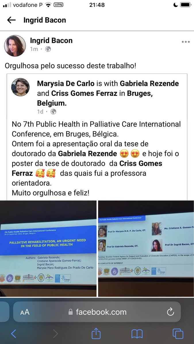 ingridbacon2's tweet photo. Congratulations to my PhD student Grabriela Rezende on her presentation👏👏 https://t.co/8dmca00kSS