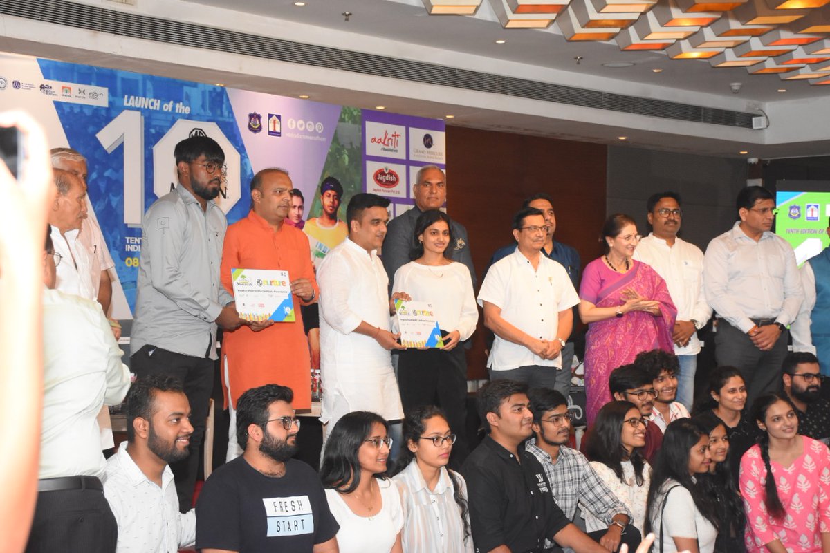 N encouraging launch of MG VADODARA MARATHON powered by Joy ebike by Hon Min Harshbhai Sanghavi and prestn of MGNurture Certificates to Ukraine medical students retianess and Hospitals which trained the students!