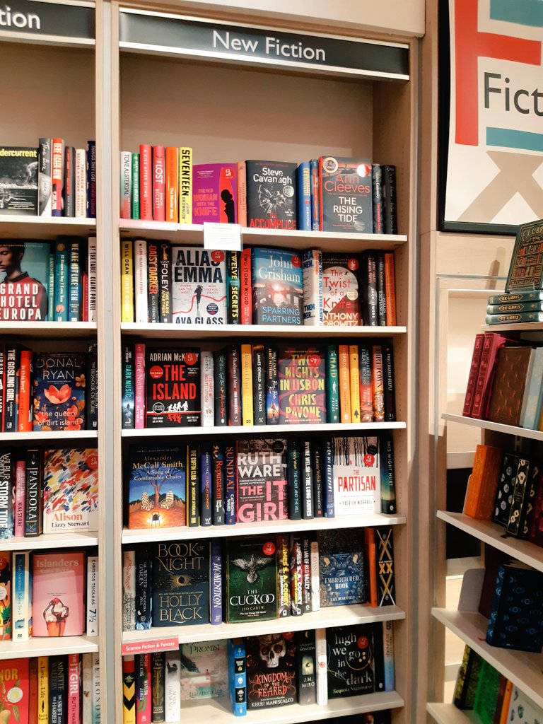 The joyful face of an editor randomly and entirely unexpectedly spotting a book they once edited front-facing in their home <a href="/Foyles/">Foyles Bookshop</a> bookshop when they didn't put it there themself ✨ Huge congratulations on having your very impressively hefty book out in the world <a href="/leocarew1/">Leo Carew</a> 🎉
