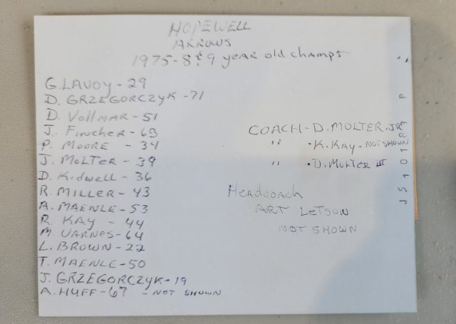 ronkay8668's tweet photo. @WLS4Kids Great memories in this photo that was also placed in time capsule. WJFL Hopewell Arrows  8-9 year old football team I played on (#44). https://t.co/rZ9VH7EKff