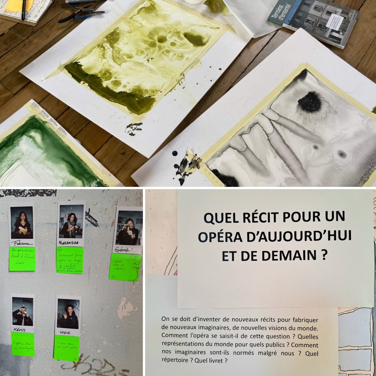 OperadeRennes's tweet photo. #OpéraMorphose : L'équipe "Récit" :
Le désir de créer un nouveau récit collectif nous propulse dans l’inconnu.
Comment se rendre disponible, faire un pas de côté sans se perdre ?
Comment notre expérience de la vulnérabilité permet la naissance de nouveaux récits ? 
#operapourtous https://t.co/cCTznynCEB