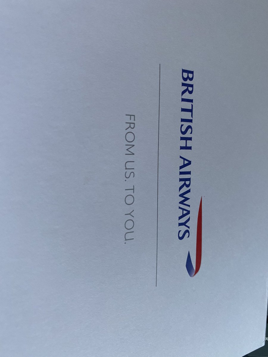 SJK_NW's tweet photo. @British_Airways What a lovely experience flying on BA2157 ~ the crew surprised us with a kind card and champagne to celebrate our first wedding anniversary, so thoughtful thank you!  #Britishairways  #FirstAnniversary #Antigua #Returntoantigua #Cabincrew #Kindness https://t.co/UXmDXWCuED