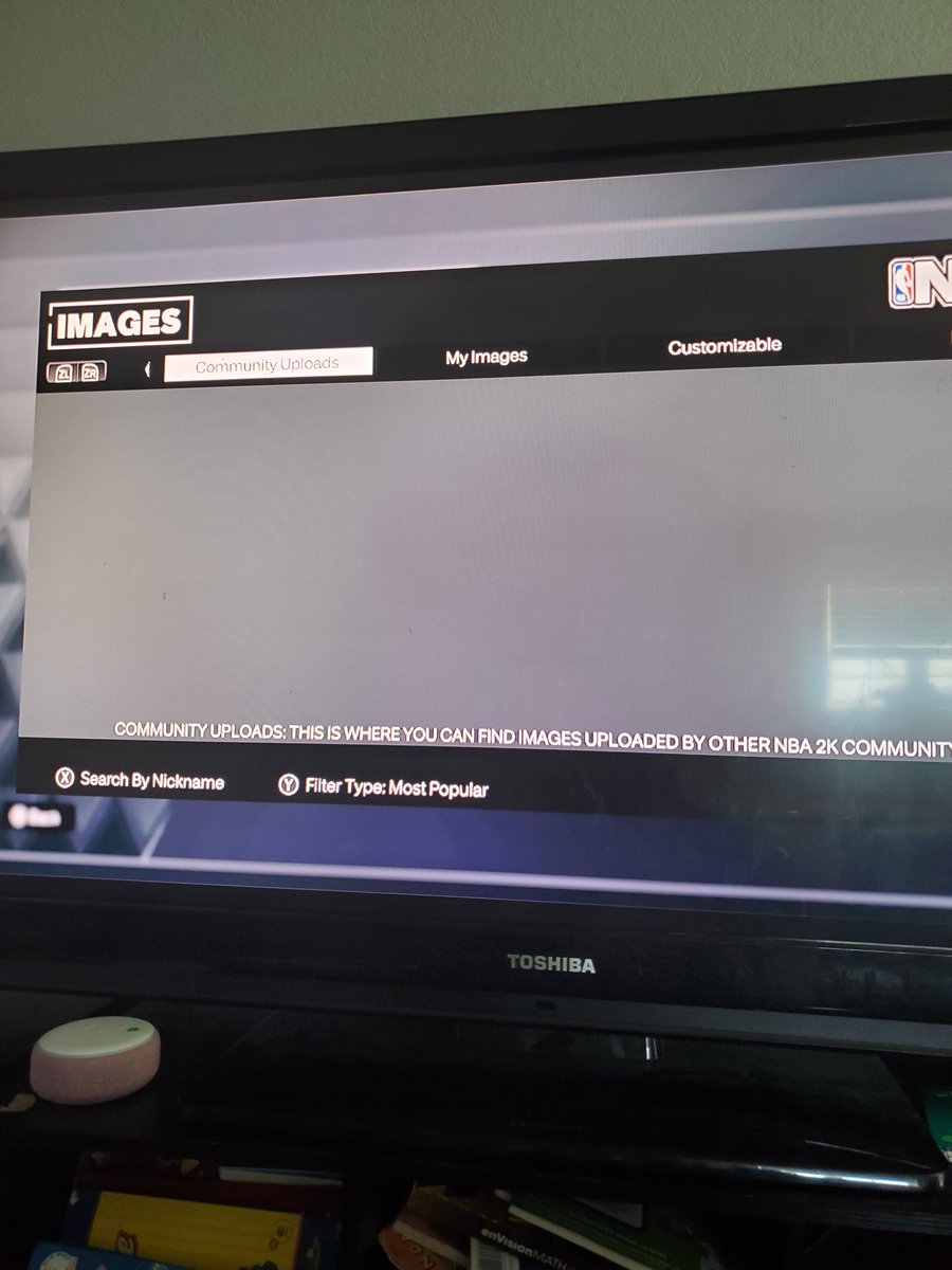 MemoriesCryptic's tweet photo. @NBA2K Can we please fix this crap. Community uploads don't show up, connection errors, blacked out wheel. And outrageous card pack costs. 15k for a chance at a player get outta here. You're ruining the fun. This is switch btw. Show some love. https://t.co/p4n5cyYiPp