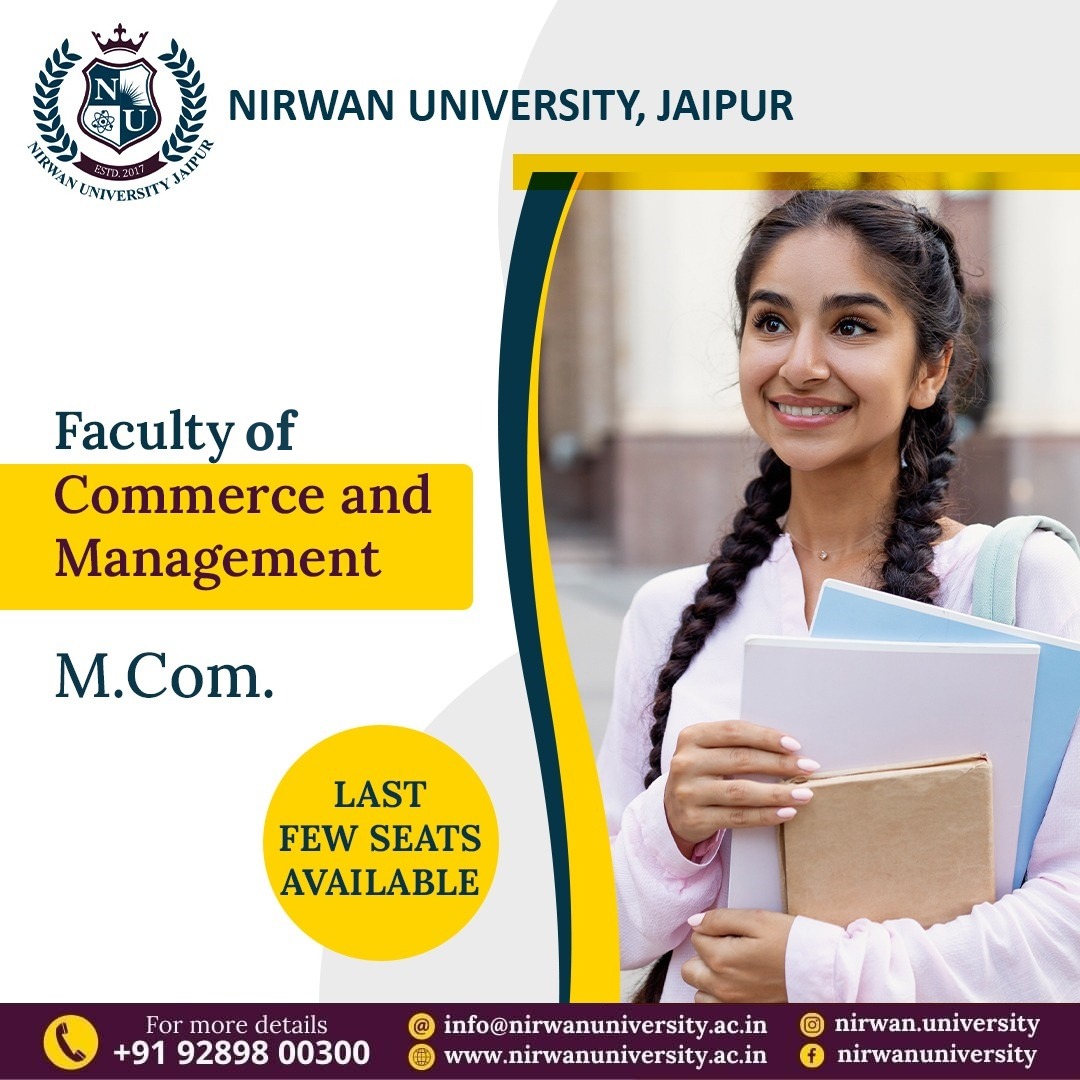 nirwanuniv's tweet photo. https://t.co/KlHWQngFNY. - Master of Commerce !

Admissions are now open !

Apply now here 👉 https://t.co/PsSyNOVRy2

#MCOM #MasterofCommerce #BestcollegeforMCOM #DegreeinCommerce #banking #financialservices #insurance #accounting #NirwanUniversityJaipur #BestCollege #University https://t.co/BMzpKRHtx2
