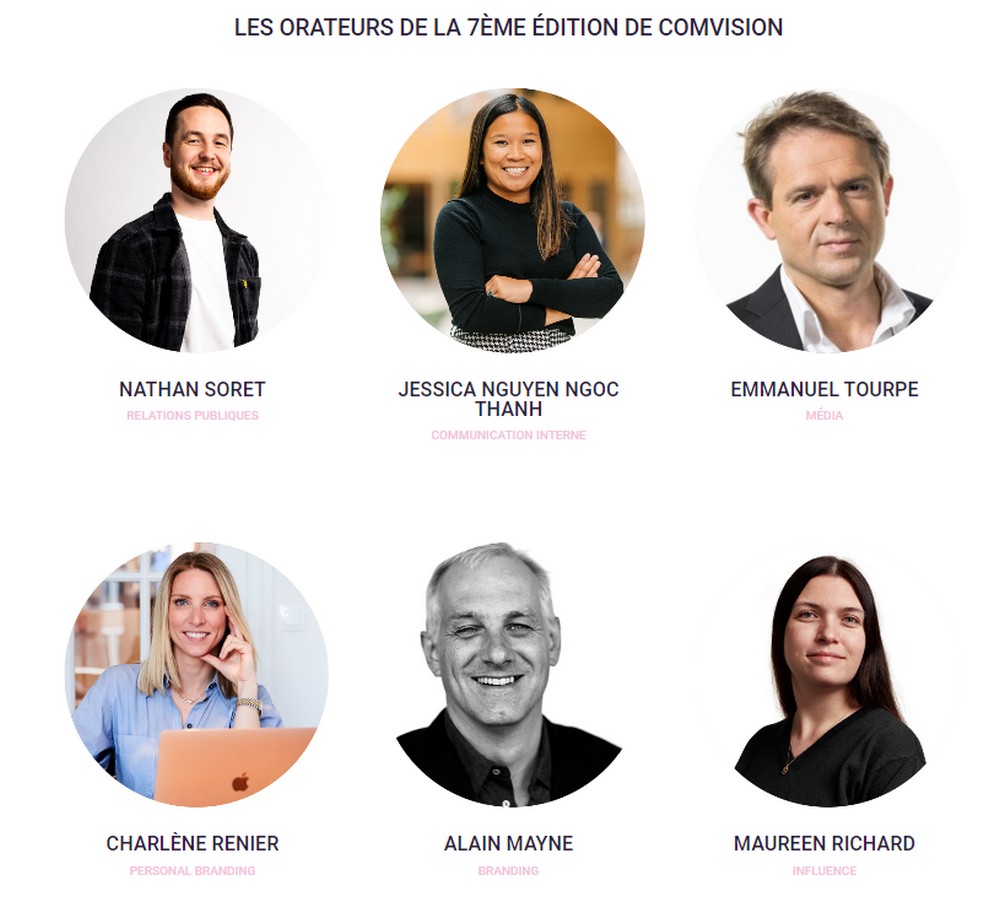 ComVision2023's tweet photo. Les #intervenants de #ComVision7 : @operarotas @NathanSoret @JessicaNguyenN7 #AlainMayne #MaureenRichard #CharlèneRenier
Inscription ComVision 7 ➡️ https://t.co/bHHdMeORUe https://t.co/qYef0IUuFX