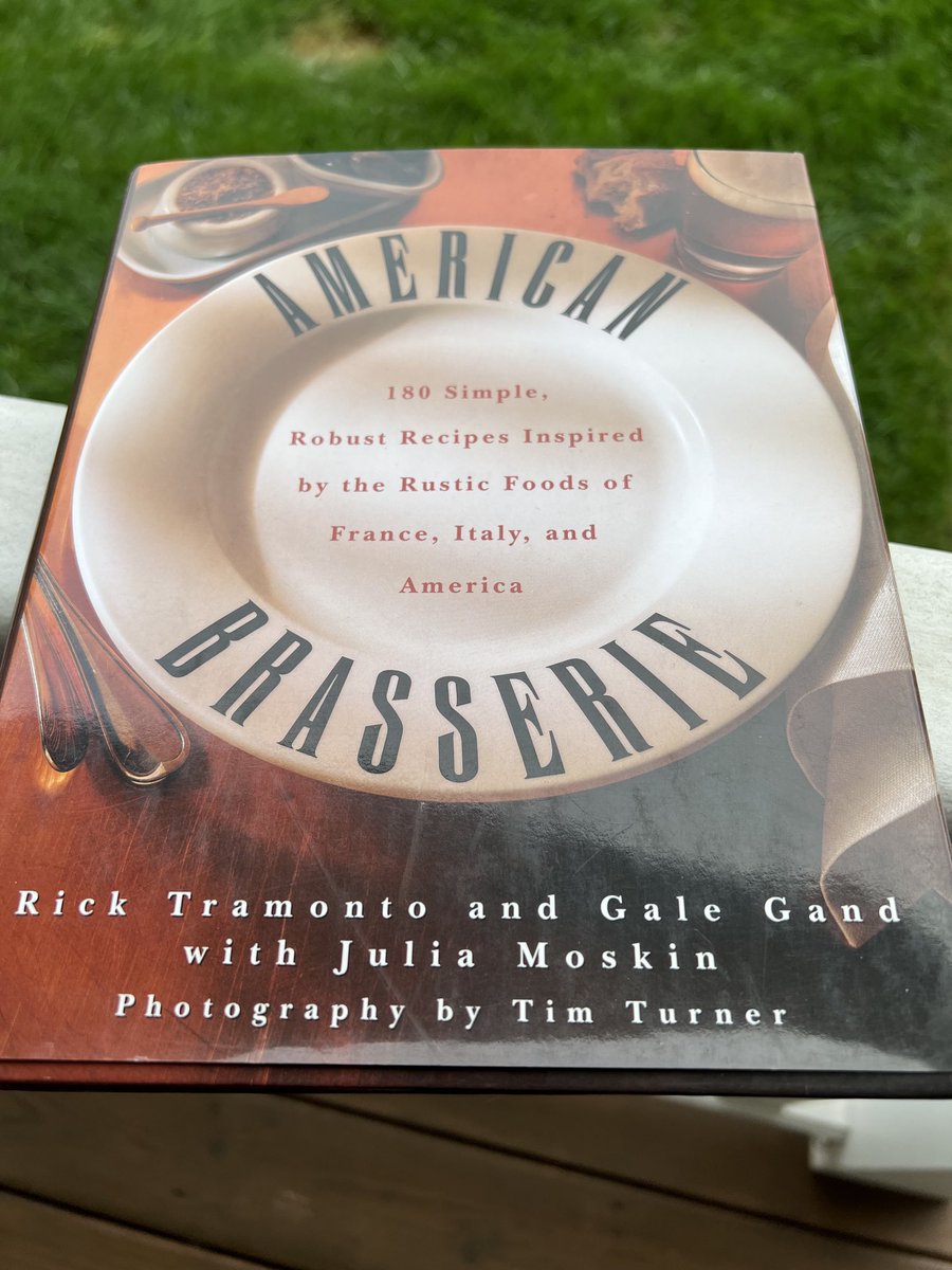 cheftramonto's tweet photo. When your first book that you published turns 25 years old and never imagining having eight more to follow you’ll just have to take a minute to smell the flowers or in this case the coq au vin ! #americanbrasserie https://t.co/02fPXo0AjF