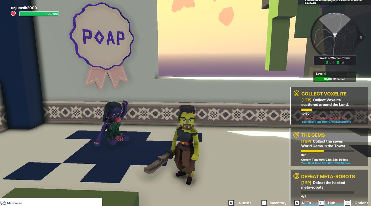 unjumsik2000's tweet photo. @TheSandboxGame @worldofwomennft I just participated in the #SandboxAlphaS3Giveaway for a chance to win 500 SAND! Found the hidden room in World of Women Tower, check out my screenshot below!
👇 https://t.co/pHMcaDkzhG