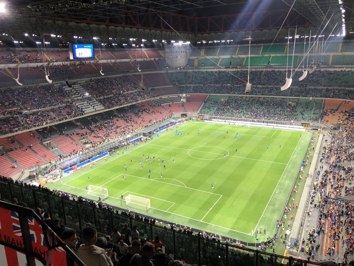 The best stadium I’ve ever been to. A real cathedral for football. What a shame it’ll be knocked down in a few years. I’ve no doubt the replacement won’t be anywhere near as iconic. Last night was my second and probably final visit. #SanSiro #StadioGiuseppeMeazza