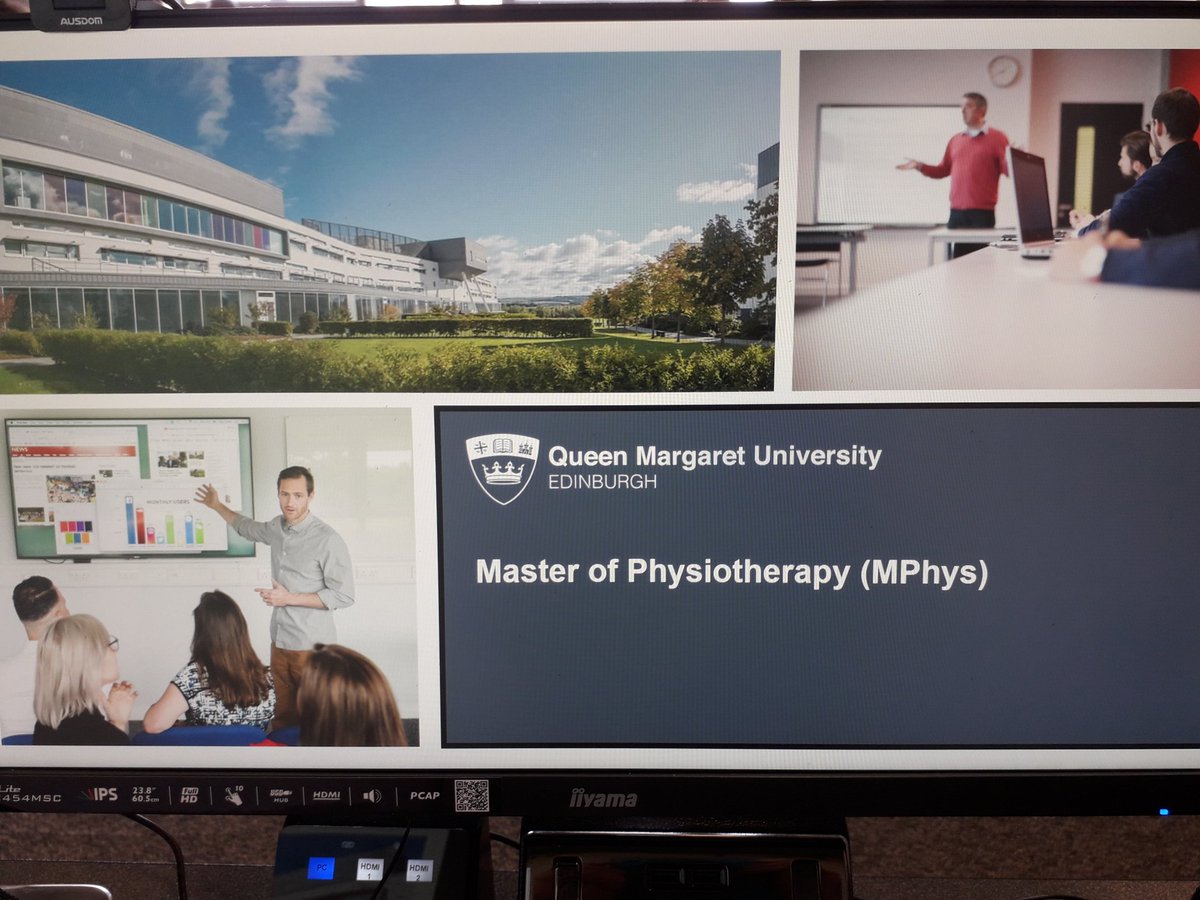 QMUPhysio's tweet photo. Ready to go in Room 13 for our second presentation of #QMUOpenDay
Join us at 2pm or come to meet the lecturers in the main atrium. https://t.co/DILJ4U0kMz