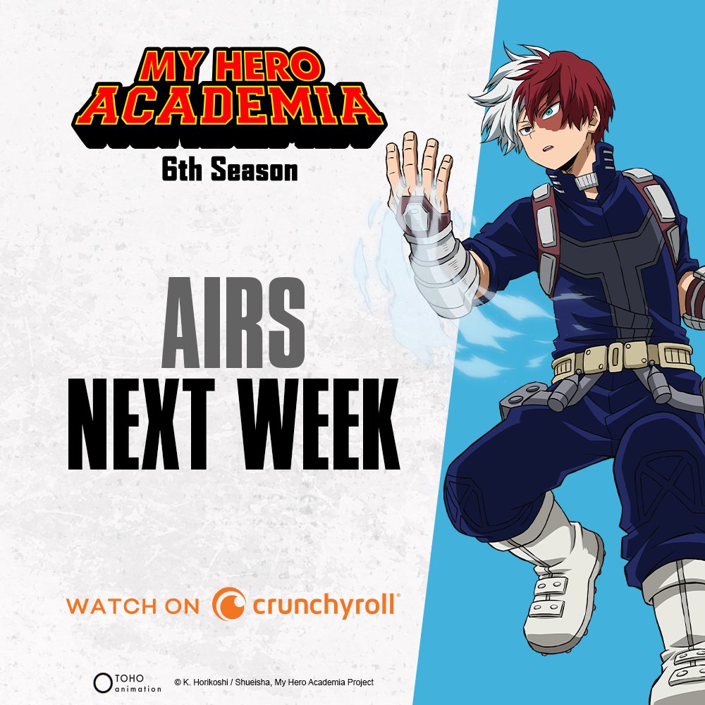 My Hero Academia on Twitter: "One whole week until My Hero Academia 6 on @Crunchyroll! 💥 What were of your favorite Season 5 moments? https://t.co/ZV8zgELVm8" / Twitter